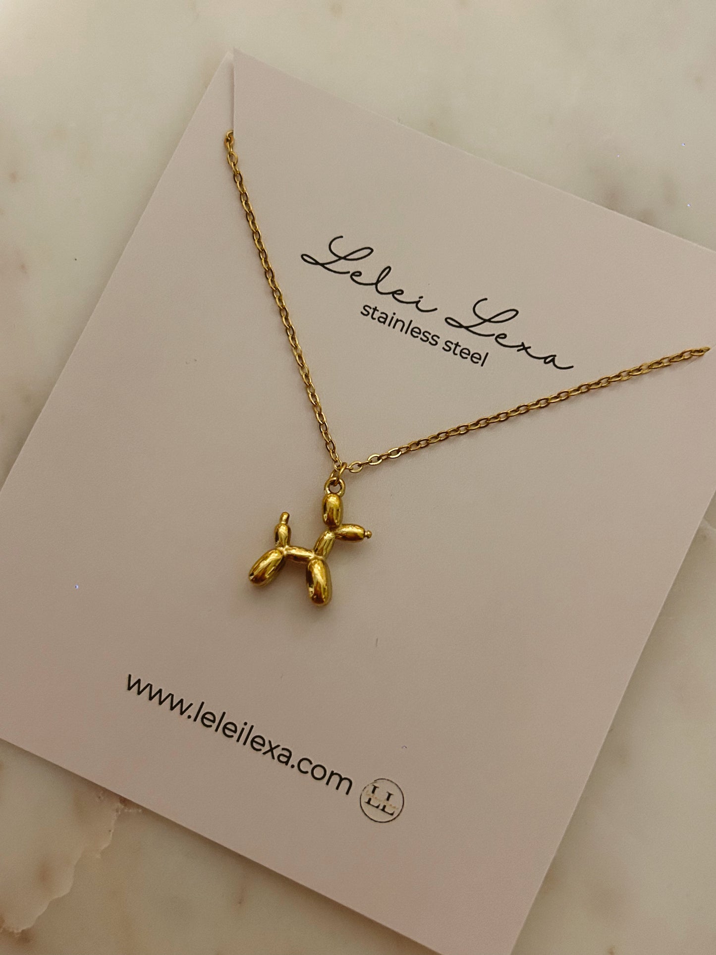 Balloon Dog Necklace
